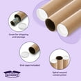 thumbnail image 3 of The Boxery 2 in x 20 in Capped Cardboard Shipping Tubes, 50 Count, 3 of 7