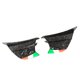 thumbnail image 5 of 2 alerones laterales para motocicleta, carenados, aletas, compatibles con NINJA 400, 250, Z900 y Z1000, estilo mármol brillante., 5 of 14