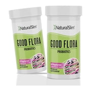NaturalSlim Probiotic Gentle Formula Supplements for Gut Health, Digestive Health, Immune Support & De-Bloating for Women & Men, 7 Powerful Probiotic Strains, 60 Vegetarian Capsules, 2 Pk