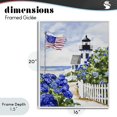 thumbnail image 4 of Stupell Industries Rustic Lodge Nantucket Lighthouse Flag White Framed Giclee Art, 16 x 20, by Sisi and Seb, 4 of 8