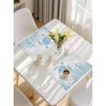 thumbnail image 5 of Blue Turtle Coastal Placemats Set of 12, Coral Summer Beach Nautical Ocean Blue Placemats for Dining Table, Place Mats for Kitchen Tabletop, Waterproof Wipeable Dining Table Mats Set, 5 of 9