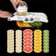 thumbnail image 1 of Cortador de verduras y frutas multifuncional manual para tienda de té con leche para el hogar Cortador de verduras, 1 of 9