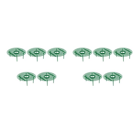 Naiovety Soporte de planta de fresa, estante de escalada de vid, marco de cultivo de plástico para evitar la podredumbre, suministro de soporte Verde 5 piezas 2Conjunto