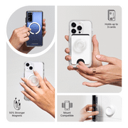 PopSockets Magnetic Suction Phone Mount, Surface Mount for MagSafe, Black - Metallic Black