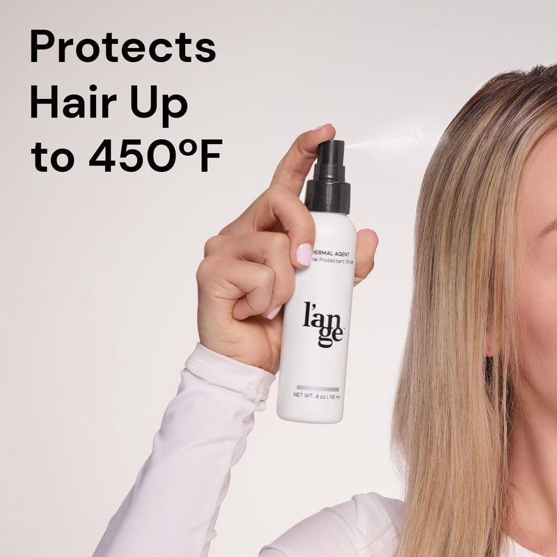 L'ANGE HAIR Thermal Agent | Thermal Heat Protectant Spray for Hair Enhances Shine | Volume & Controls Frizz | 4 Fl oz