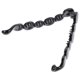 thumbnail image 3 of GOOHOCHY Pinza para el pelo con dientes grandes: sujeta el pelo con una elegante coleta en negro. Material acrílico para uso diario y ocasiones especiales., 3 of 8