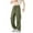 Army Green, variant on Men's Cargo Pants Size M Gray - Relaxed Fit Polyester Pants with Multiple Secure Pockets, Elastic Waist, Breathable & Quick-Drying for Daily Casual/Outdoor Wear