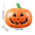 thumbnail image 2 of Halloween LED Glowing Pumpkin Ornaments Set, Assorted Face Jack-O-Lantern Mini Lights for Festive Table Scenery and Holiday Party Favor Decoration, 2 of 5