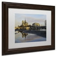 thumbnail image 3 of Trademark Fine Art "Sunrise in Notre Dame de Paris" Canvas Art by Mathieu Rivrin, White Matte, Wood Frame, 3 of 4