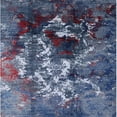 thumbnail image 1 of Ahgly Company Indoor Square Mid-Century Modern Blue Oriental Area Rugs, 3' Square, 1 of 6