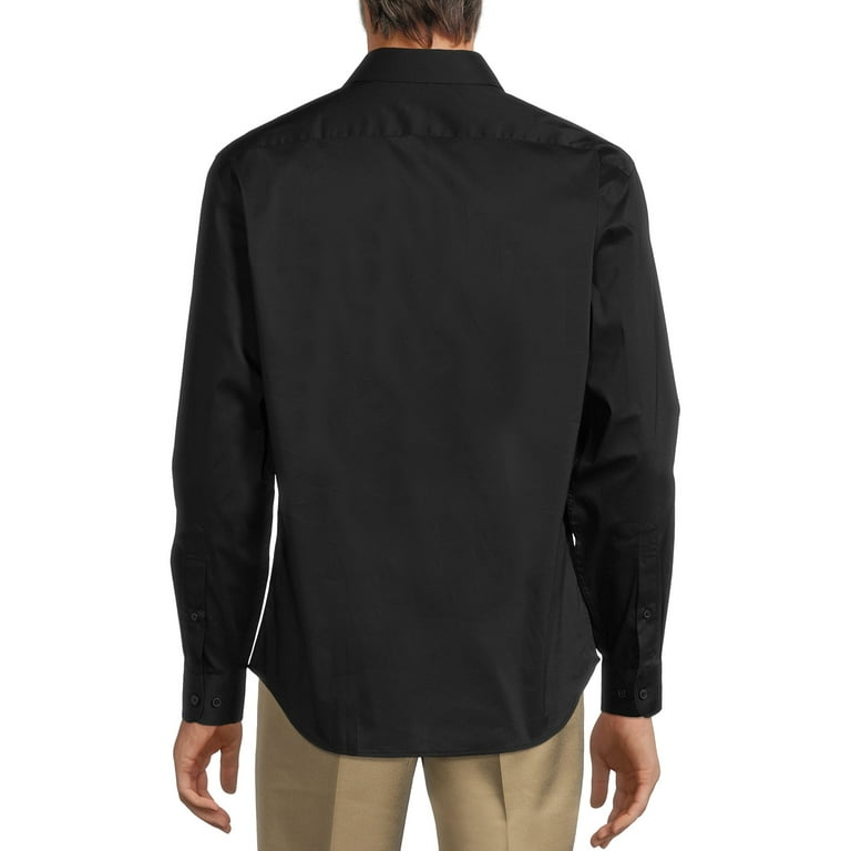 Cheap black dress shirt 2025