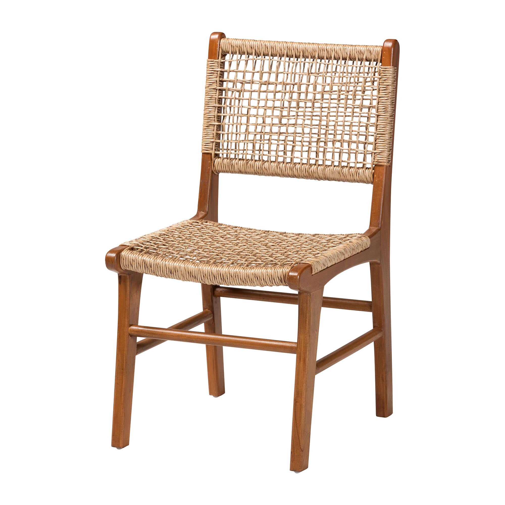 bali & pari Ariba Boho Dining Chair, Caramel Brown