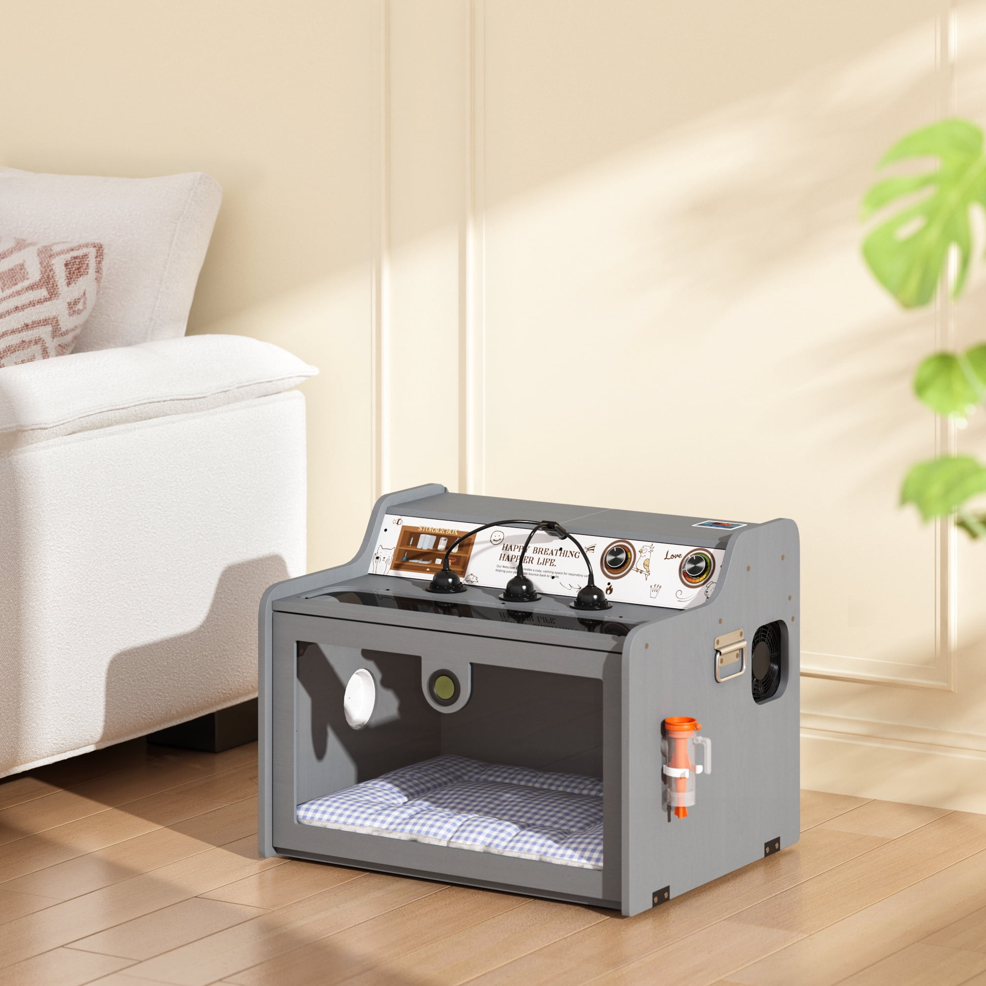 COZIWOW Pet Brooder Incubator for Puppies, Kittens & Chicks Temperature Controlled with Lamp