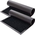 thumbnail image 1 of Tapis de Porte avant Robuste Lot de 1 - Tapis de Bienvenue - Tapis d'Entrée Intérieur Extérieur, Entrée, Intérieur Extérieur Imperméable, Porche, Garage, 15.7 Pouces X 23.6 Pouces Gris, 1 of 4