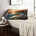 thumbnail image 6 of Balery Serene Ocean Sunset Bedding Queen Pillow Cases - Envelope Closure - Soft Brushed Microfiber Fabric - Shrinkage and Fade Resistant Pillow Cases-20"x30", 6 of 6