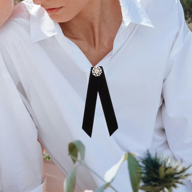 AURARMLET Moño Negro De Con Pin Para Ideal Para Cafeterías Y