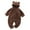 Brown, variant on Huowey Boy Girl Fall Baby Warm Crawling Clothes Baby Plush Zipper Overalls Children Pajamas Jumpsuit Comfort Pjs, 6-12 Months
