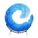thumbnail image 1 of Acrylic Wave Sculpture Wave Desktop Blue Flower Statue Bedroom Home Gift Ornaments Decoration 30 X 30cm, 1 of 5