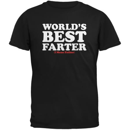Fathers Day - World's Best Farter Black Adult (Best Use Of Old Clothes)