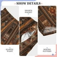 thumbnail image 6 of FORMRS Kids Pajama Pants with Pockets Size 9-10Y Boys Lounge Sleep Bottoms, Brown Tribal Pattern, 6 of 8