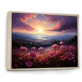 thumbnail image 2 of Designart "Tender Embrace Of Pink Crimson Flowers II" Flower Floater Framed Wall Art Prints, 2 of 5