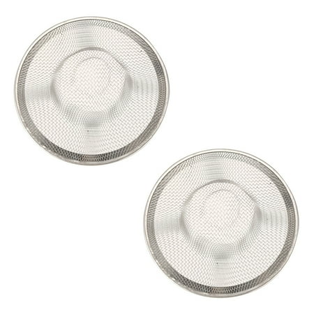 

2X Kitchen Basket Drain Garbage Stopper Metal Mesh Sink Strainer