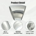 thumbnail image 4 of Unique Bargains 1pcs OD 4.49 Inch 45 Degree SS304 Stainless Steel Bend Tube Exhaust Elbow Pipe for Car Silver Tone, 4 of 6