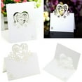 thumbnail image 2 of 50Pcs Heart Shape Wedding Name Cards Table Number Cards For Table Setting Weddings Engagement Christmas Dinner Parties, 2 of 9