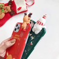 thumbnail image 4 of Christmas Case for iPhone 11 Pro Max, Merry Christmas Soft Silicone TPU 3D Cute Snowman Santa/Elk Pattern Pretty Cute Premium Flexible Protective Case, 4 of 4