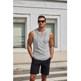 thumbnail image 2 of COOFANDY Men's Sleeveless Gym Hoodies Muscle Hooded Tank Tops Bodybuilding Workout Cut off T Shirt, 2 of 6