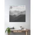 thumbnail image 2 of Scalp Gray Mountain Poster Wall Art, Modern Wall Decor, 30x30 UNFRAMED, 2 of 3