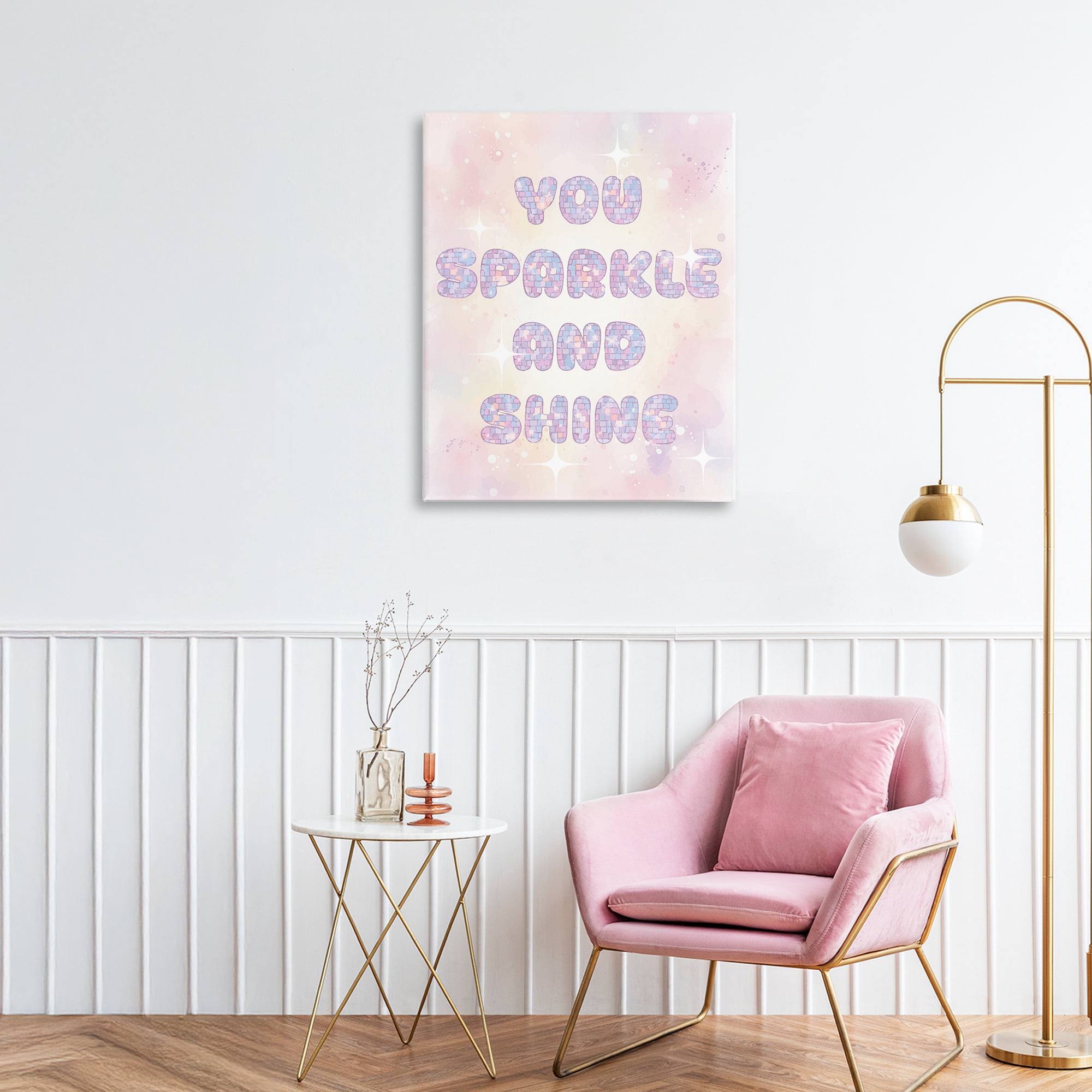 Stupell Industries You Sparkle And Shine Pastels Canvas Wall Art, design by Lil' Rue