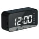thumbnail image 2 of Reloj digital con altavoz Bluetooth, despertador con alarmas, espejo, pantalla LED, Bluetooth V5.0, tarjeta TF y cable auxiliar, altavoces Bluetooth., 2 of 8