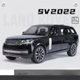 thumbnail image 1 of 1:24 2022 Land Rover Range Rover SV SUV Alloy Model Car Toy Diecasts Casting Sound and Light Car Toys For Children Vehicle C523 Black No box, 1 of 6