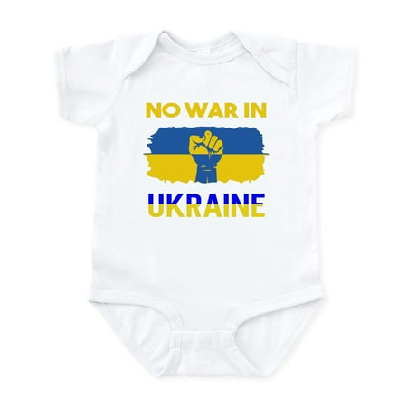 

CafePress - No War In Ukraine Unisex Kids Say Stop F Body Suit - Baby Light Bodysuit Size Newborn - 24 Months