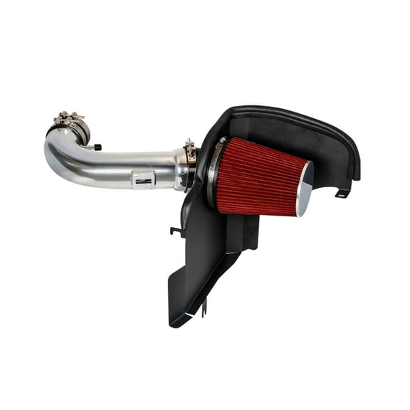 Cold Air Intake System with Heat Shield Kit   Filter Combo RED Compatible For 11-14 Compatible Ford Mustang 5.0L V8