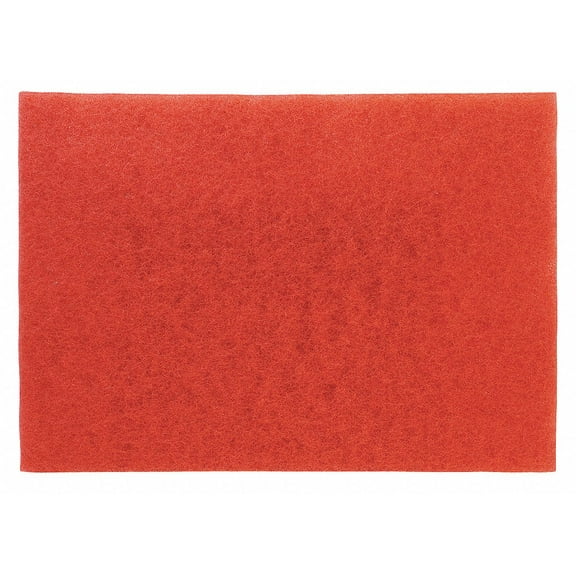 3m Buffing Pad,12 In x 18 In,Red,PK5  5100