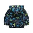 thumbnail image 3 of ATAIKU 2-6Y Toddler Boys Dinosaur Lightweight Hooded Raincoat Kids Waterproof Windbreaker Jacket, 3 of 7