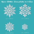 thumbnail image 4 of CUITING GuassLee 36 Pack Plastic Silver Snowflake Ornaments   Hanging Decorations for Christmas Tree, 4 of 7