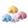 thumbnail image 1 of Ceramic Cabinet Handle Portable Heart Shape Replacement Decorative Kitchen Drawer Wardrobe Door Pull Knob Accessories White, 1 of 9