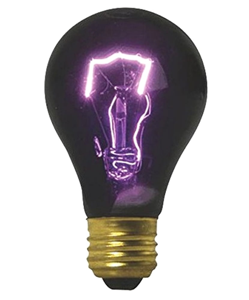 VEI Black Light Bulb Halloween Party Lighting 75W Eerie Glow Effect
