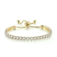 thumbnail image 3 of YYDD. White gold plated tennis bracelet set for women and girls.rose gold, 3 of 4