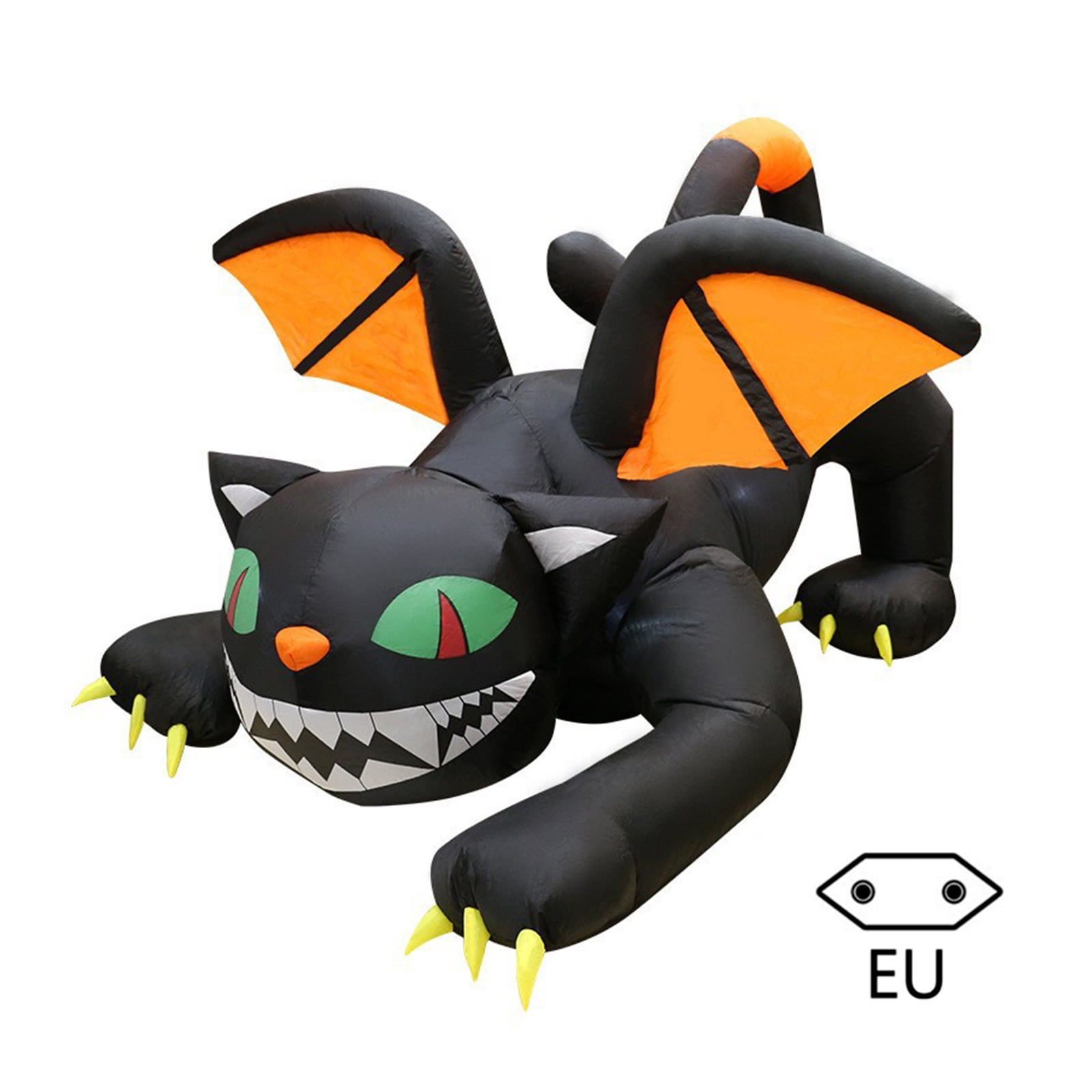 Inflatable Black Cat Scary LED Blow Up Halloween Decoration Outdoor