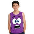 thumbnail image 3 of CYRBOKO Boys Tank Tops, Breathable Sleeveless Funny Casual Kids Graphic Tees Purple Size 14 T, 3 of 4