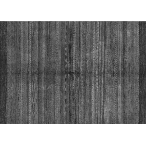 Ahgly Company Indoor Rectangle Abstract Gray Modern Area Rugs, 5' x 8'