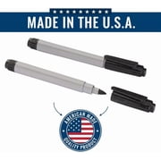 Cadie Black Permanent Fine Point Freezer Marker Pens, 3 pack Waterproof Fast-Drying Ink for Labeling & Food Storage