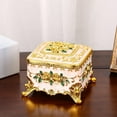 thumbnail image 6 of Vintage Jewelry Box Metal Storage Box Organizer Treasure Case, 6 of 6