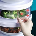 thumbnail image 4 of Insulated Food Cover Multilayer Heat Preservation Warm Intimate Effective Isolation Stackable Dish Cover5 Layers, 4 of 5