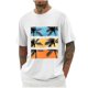 thumbnail image 2 of Tops para hombre, blusas y camisas de cuello redondo y manga corta para hombre, blusas casuales de moda con cuello redondo y estampado para hombre, blusas de poliéster para hombre., 2 of 5