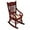 Red, variant on 112 Scale Miniature Dollhouse Wooden Rocking Chair Model Furniture Set for Garage Kits